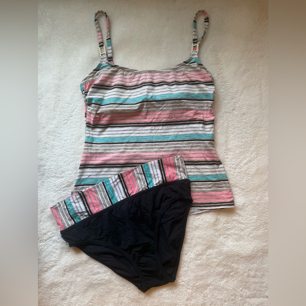 Captiva Striped Tankini Set
